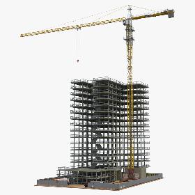 Building Construction 2 with Equipment model